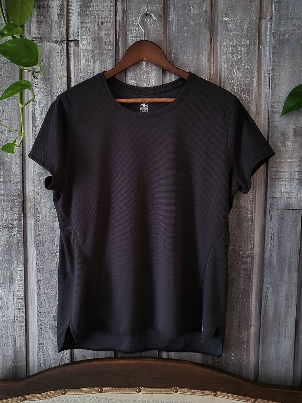 Black Striped Dri-More Tech Running T-Shirt